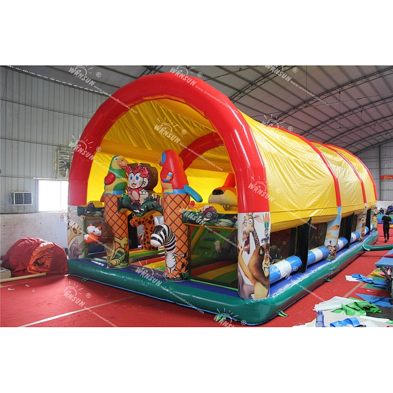Popular design children inflatable fun city,kids inflatable playground on sale