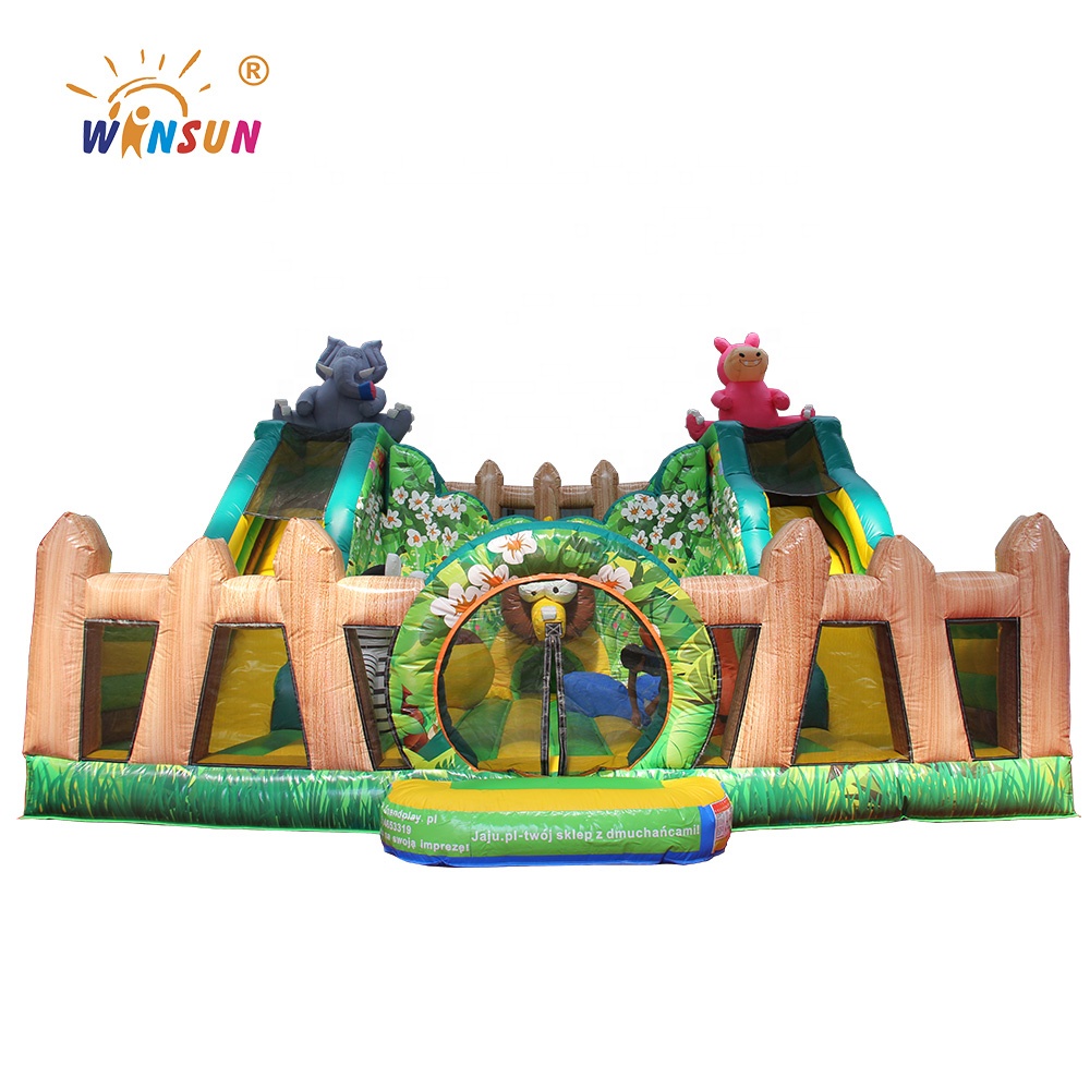 CE factory price inflatable playground jumping castles, commercial inflatable indoor playground
