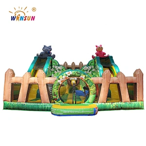 CE factory price inflatable playground jumping castles, commercial inflatable indoor playground