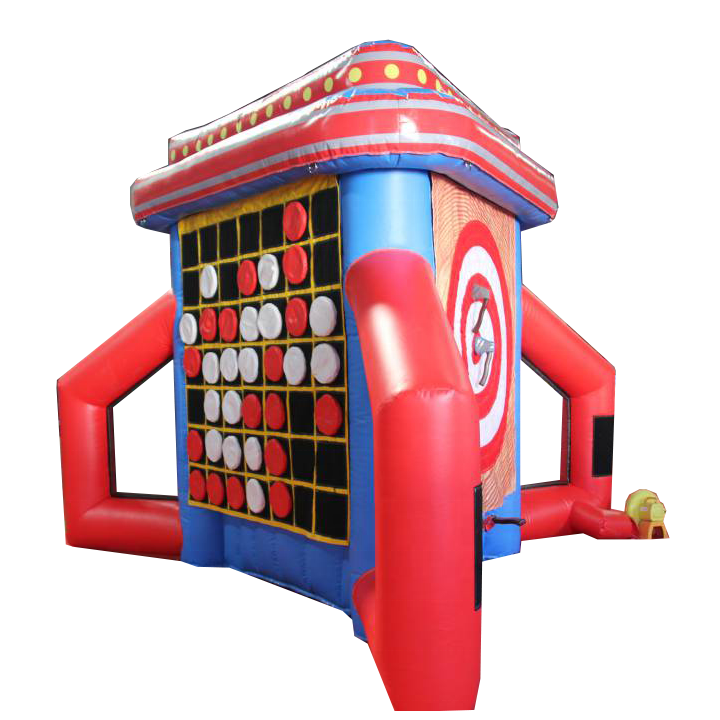 Summer  carnival 6 in 1 sport games, amusement park rental hot games for sale,inflatable funfair use hire games for rentals