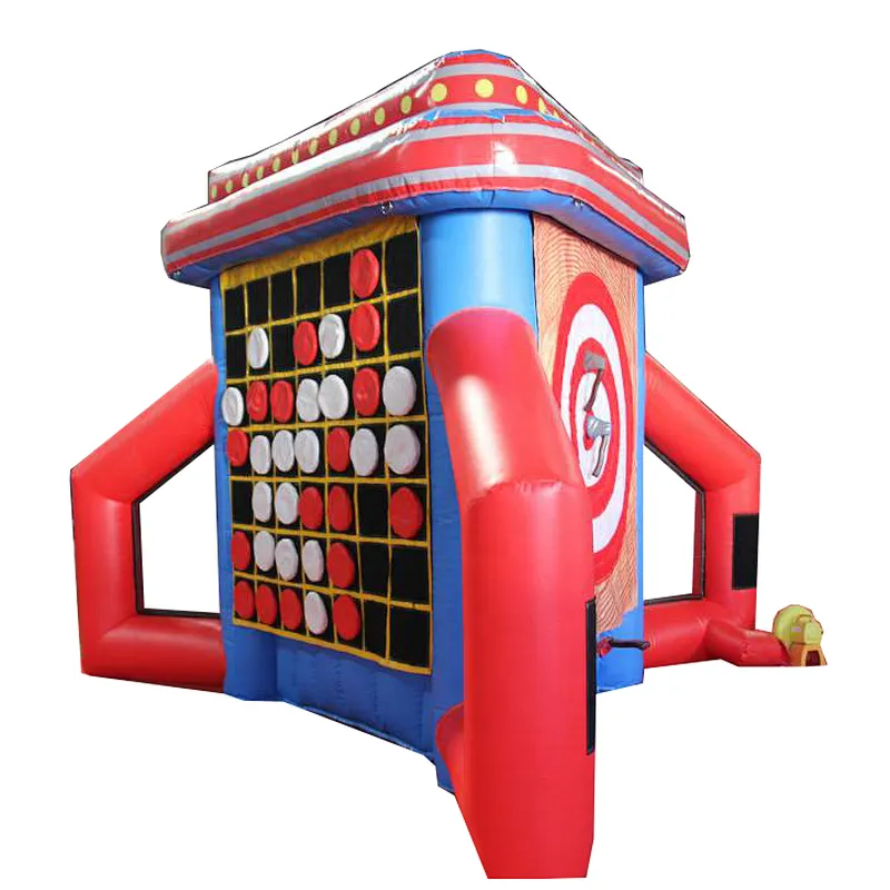 Summer  carnival 6 in 1 sport games, amusement park rental hot games for sale,inflatable funfair use hire games for rentals