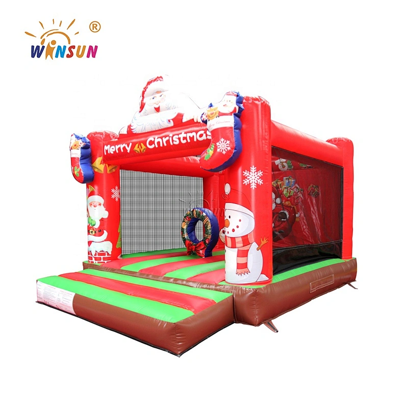 Christmas castles for hire,inflatable santa claus bouncers for rentals,Buy factory direct sale trampolines on sale