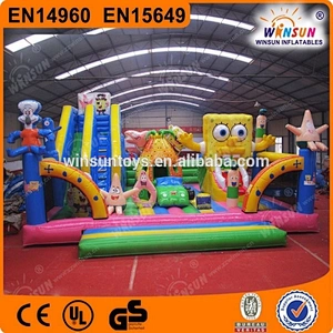 Hot newest design custom popular used largest inflatable fun city for adults