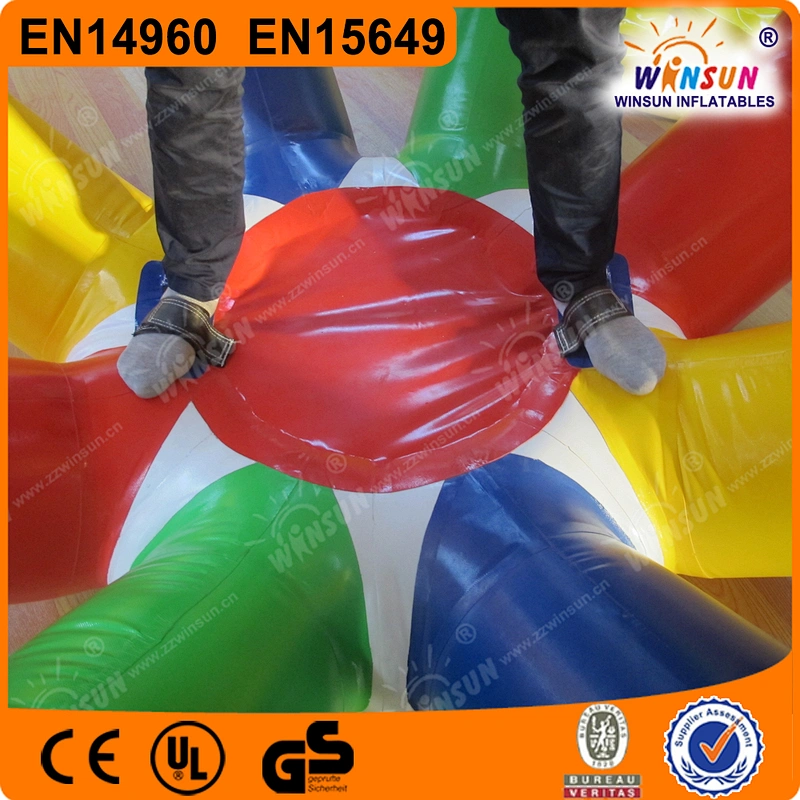 0.9mm PVC Inflatable human body zorb ball, giant outdoor grass rolling ball tack for sale