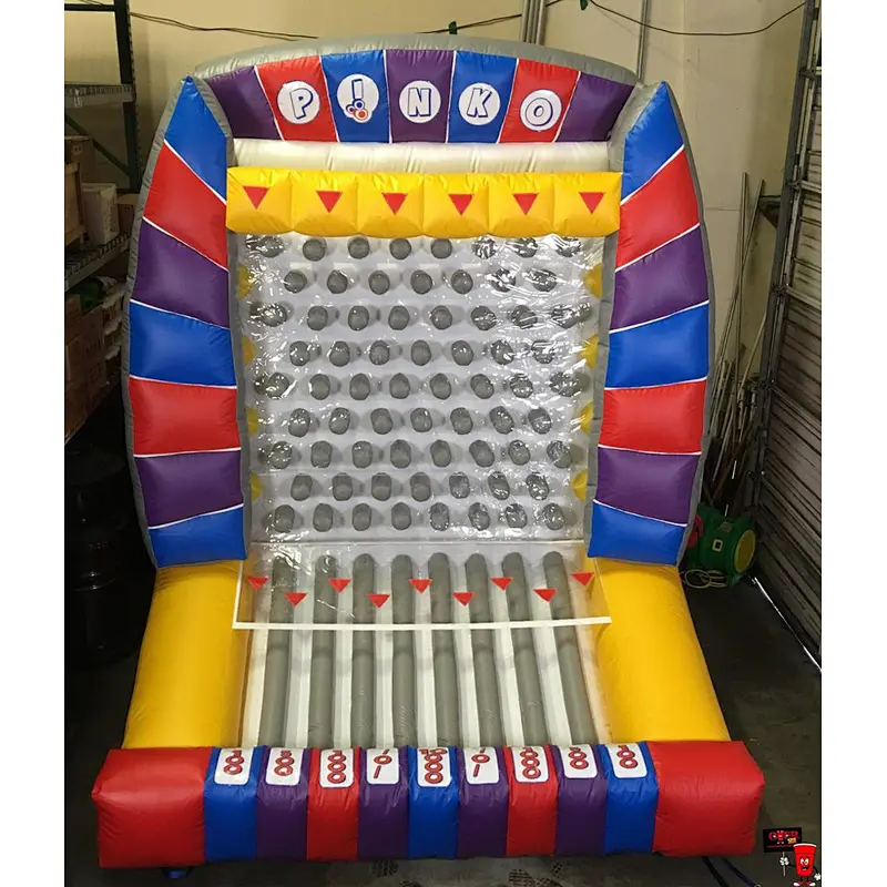 Awesome Family Entertainment Inflatable Plinko Bounce House game, inflatable plinko prize balloon for Event Party Rentals