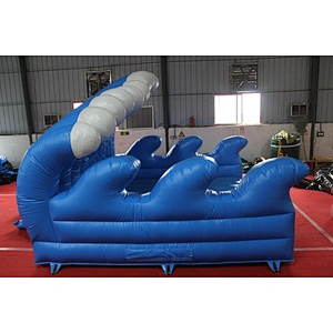 Air constant inflatable surf board games,inflatable mechanical surf board bouncer,inflatable simulation surf board trampoline