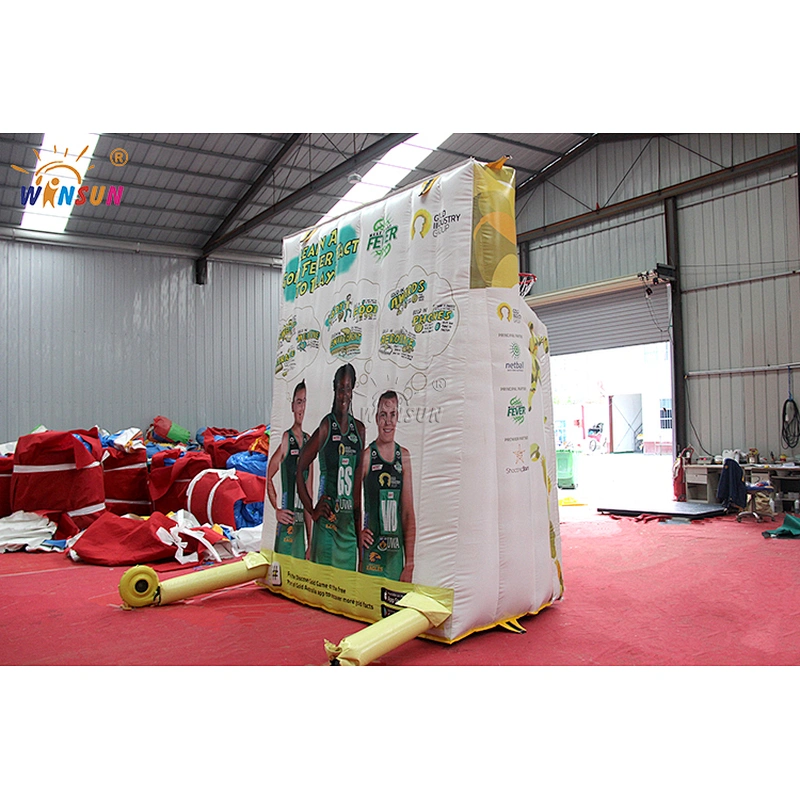 Customized connect 4 inflatable basketball connect 4 game for sale