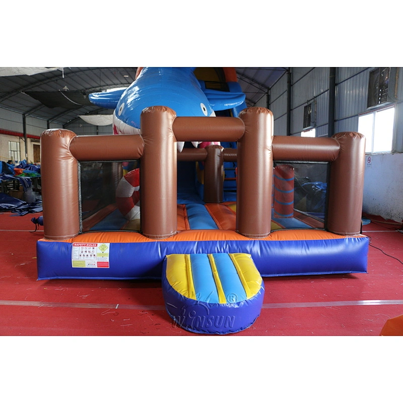Inflatable Shark Combo Slide