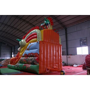 Inflatable Red Dragon Slide