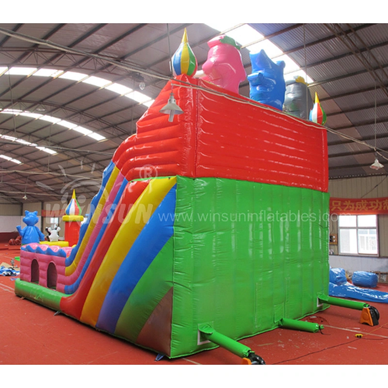 Inflatable slide