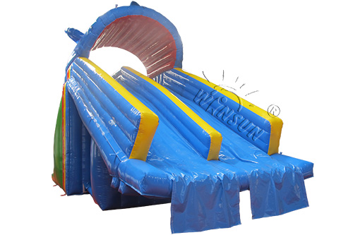 Double Lane Inflatable Water Slide