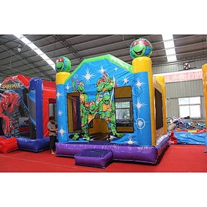 Cartoon Ninja Turtles Inflatable Bounce House