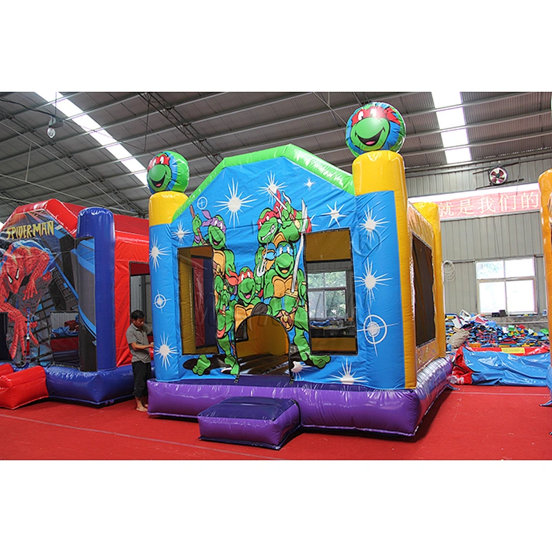 Cartoon Ninja Turtles Inflatable Bounce House