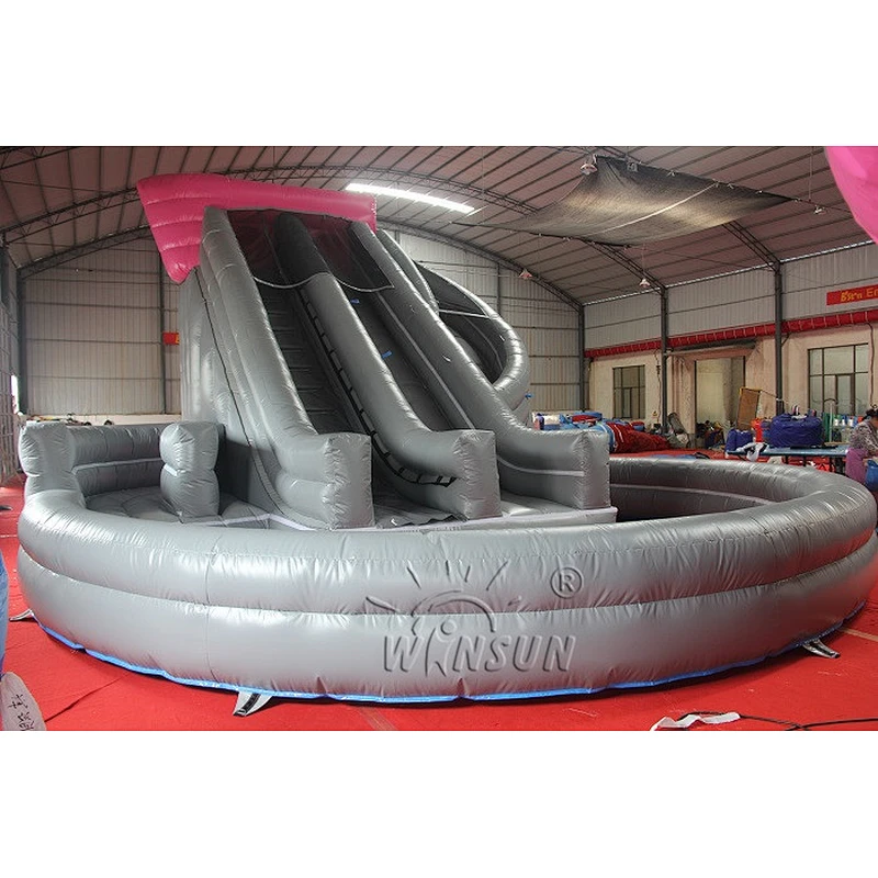 Corkscrew Inflatable Water Slide