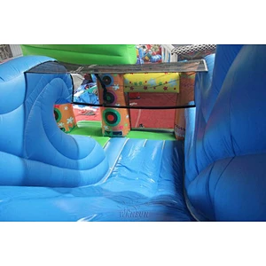 Hawaii themed inflatable combo