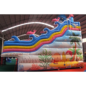 Four Lane Inflatable Water Slide