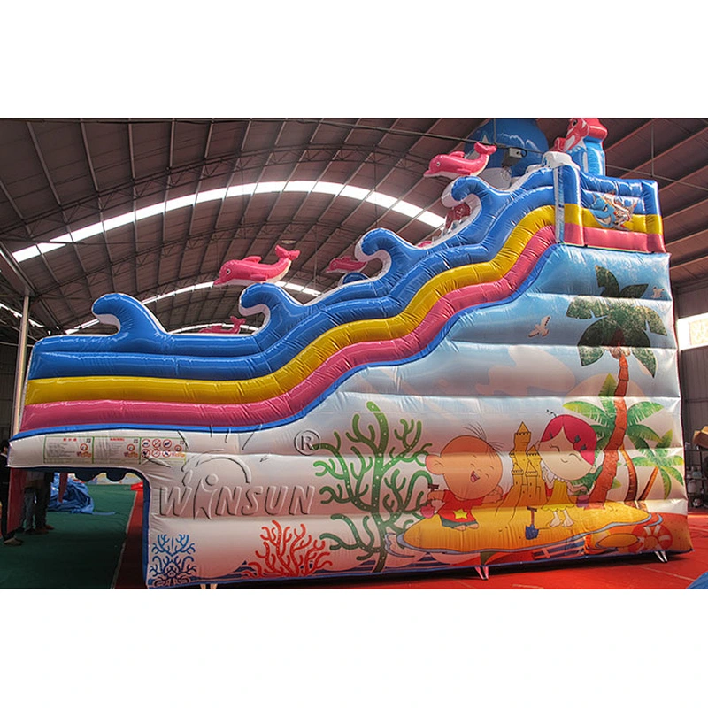 Four Lane Inflatable Water Slide