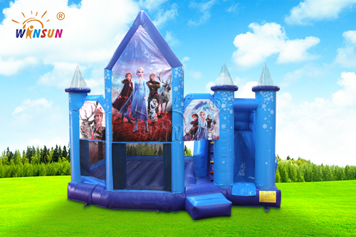 Frozen themed inflatable combo