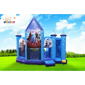 Frozen themed inflatable combo