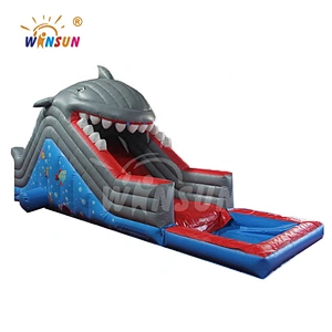 Shark-themed Inflatable Water Slide