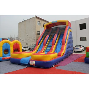 Inflatable Double Lane Dry Slide