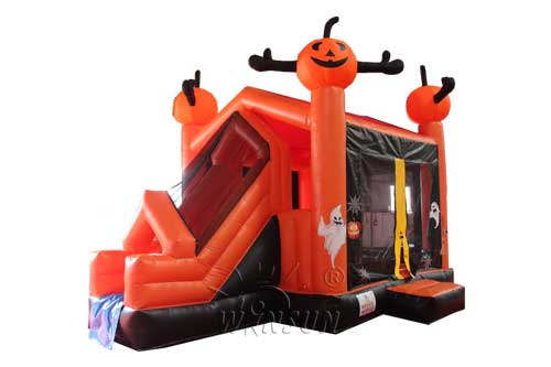 Halloween theme pumpkin grimace trampoline