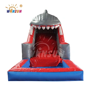 Shark-themed Inflatable Water Slide