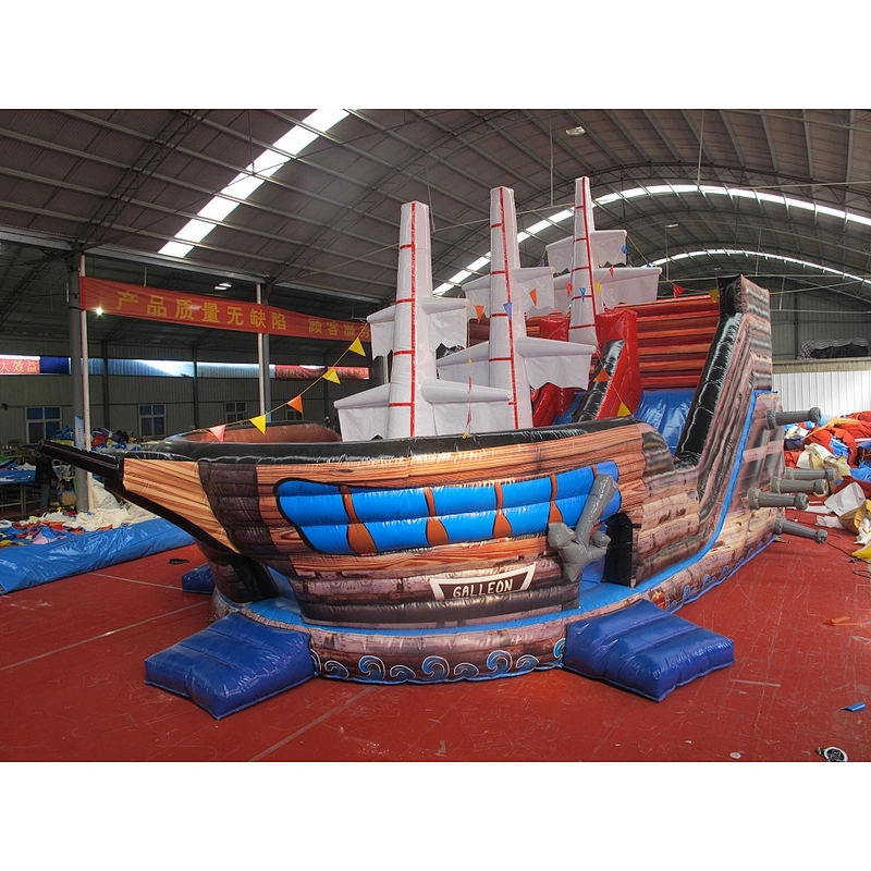 Pirate Ship Inflatable Slide