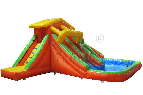 Inflatable water slide