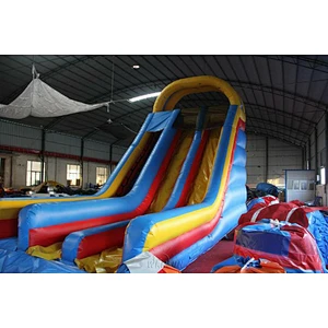 Inflatable Dry N Wet Slide with pool