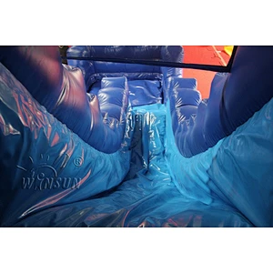 Inflatable Blue Wave Water Slide