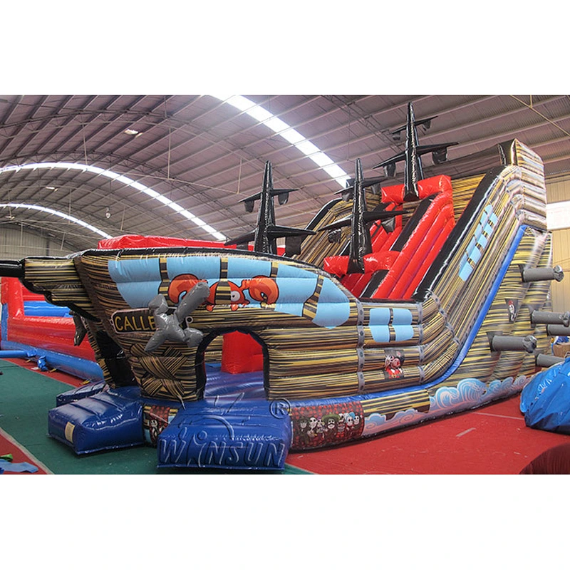 Pirate Ship Inflatable Slide