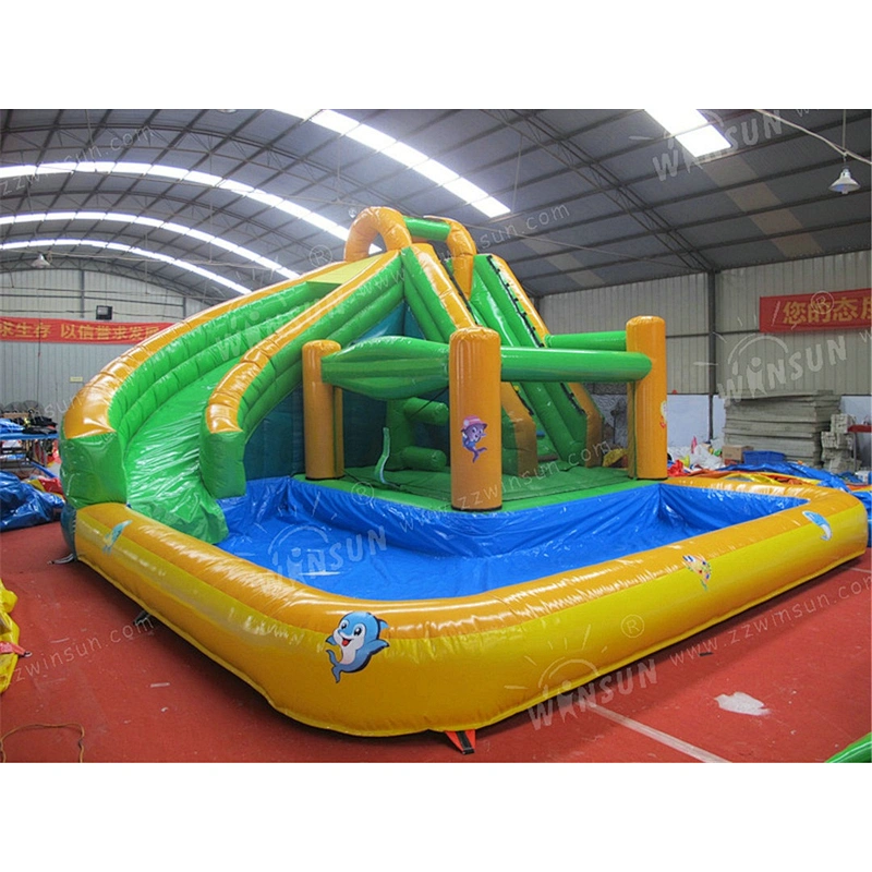 Inflatable pool slide