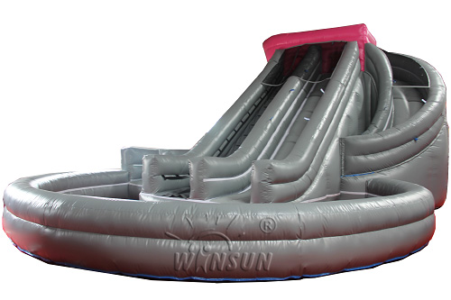 Corkscrew Inflatable Water Slide