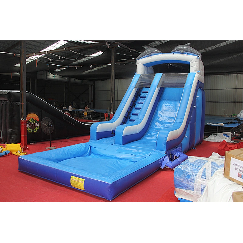 Dolphins Inflatable Water Slide
