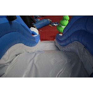 Ice world inflatable water slide