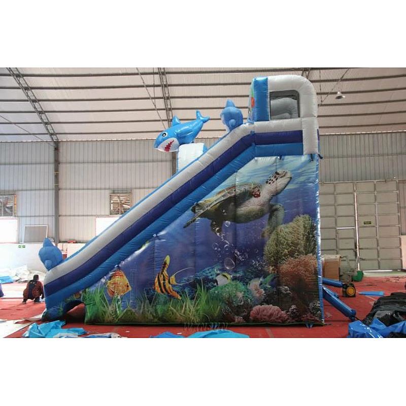 Ocean shark themed water slide