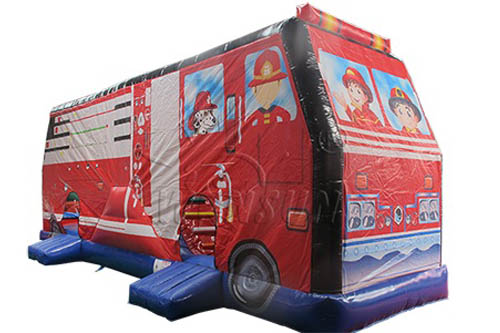 Fire Engine Inflatable Combo