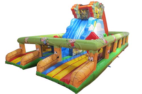 Inflatable Slide With Air Bouncer