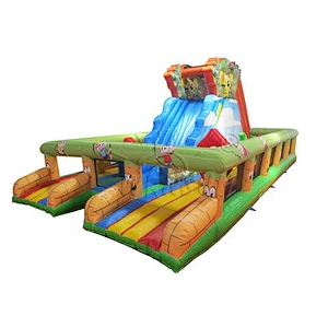 Inflatable Slide With Air Bouncer