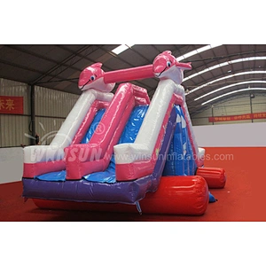 Inflatable water slide