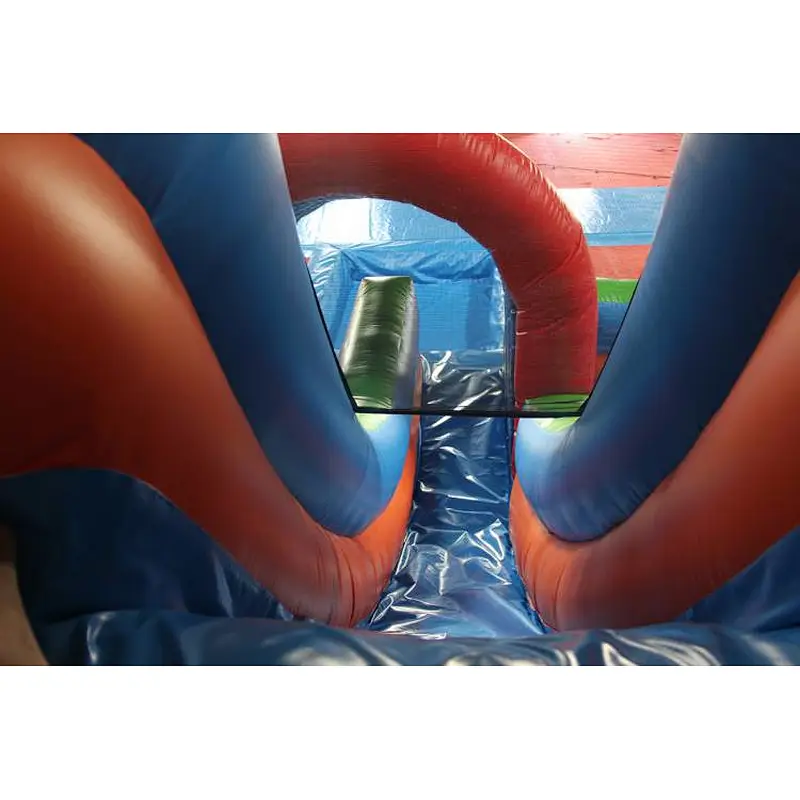 Dual Lane Water Slide with pool