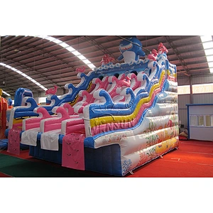 Four Lane Inflatable Water Slide