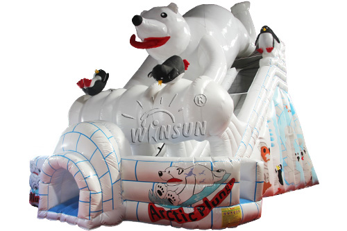 Inflatable Polar Bear Slide