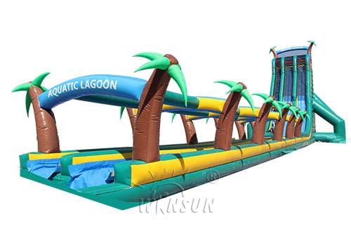 Giant tropical rainforest slide