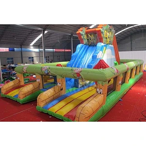 Inflatable Slide With Air Bouncer