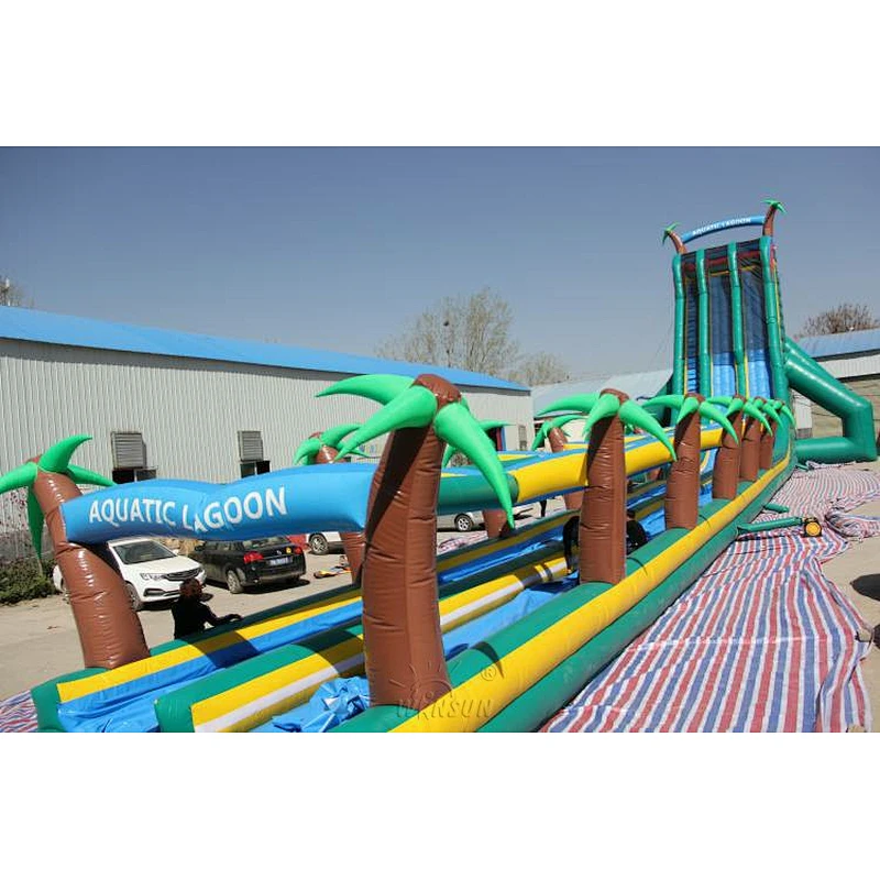 Giant tropical rainforest slide