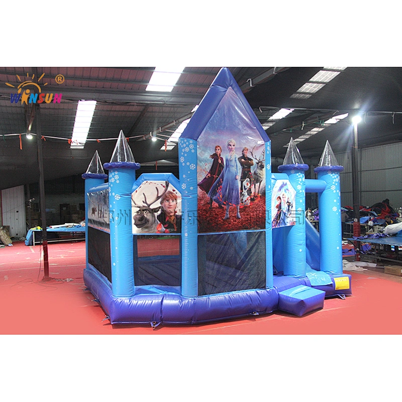 Frozen themed inflatable combo