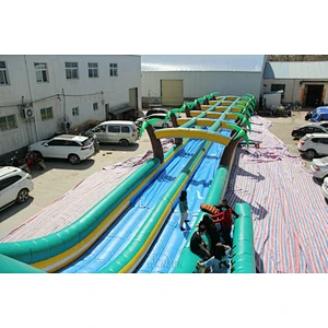Giant tropical rainforest slide