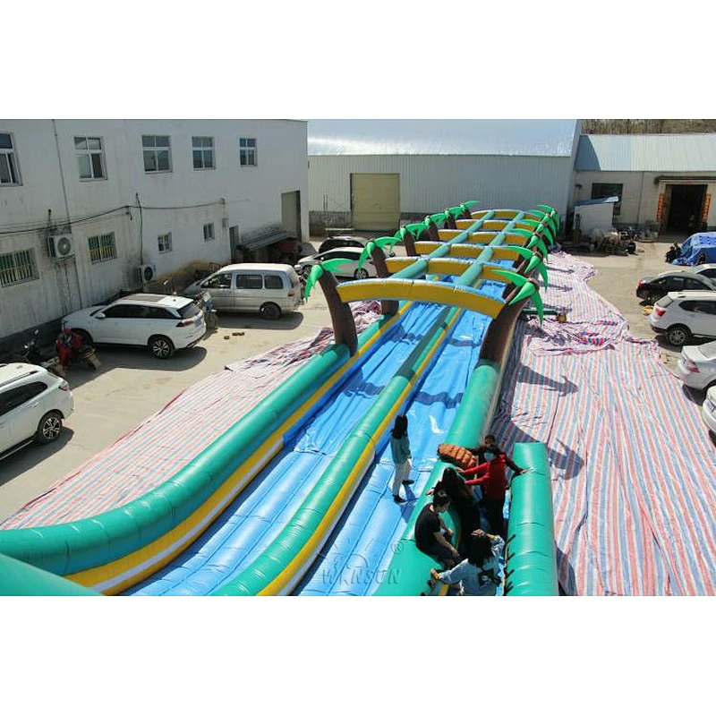 Giant tropical rainforest slide